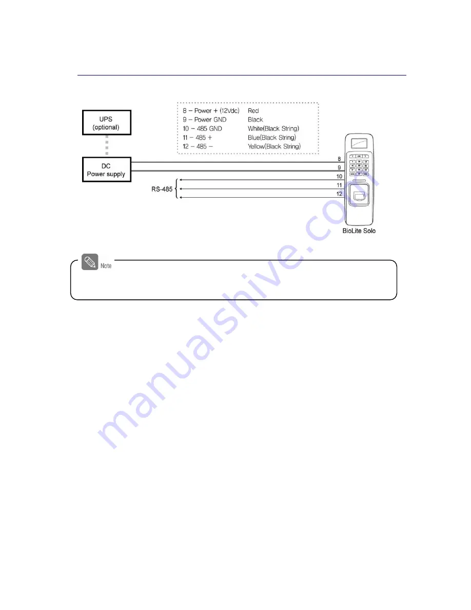 suprema BioLite Solo User Manual Download Page 38