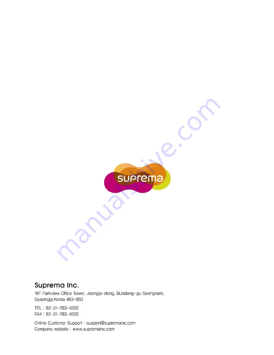 suprema BioLite Solo User Manual Download Page 44