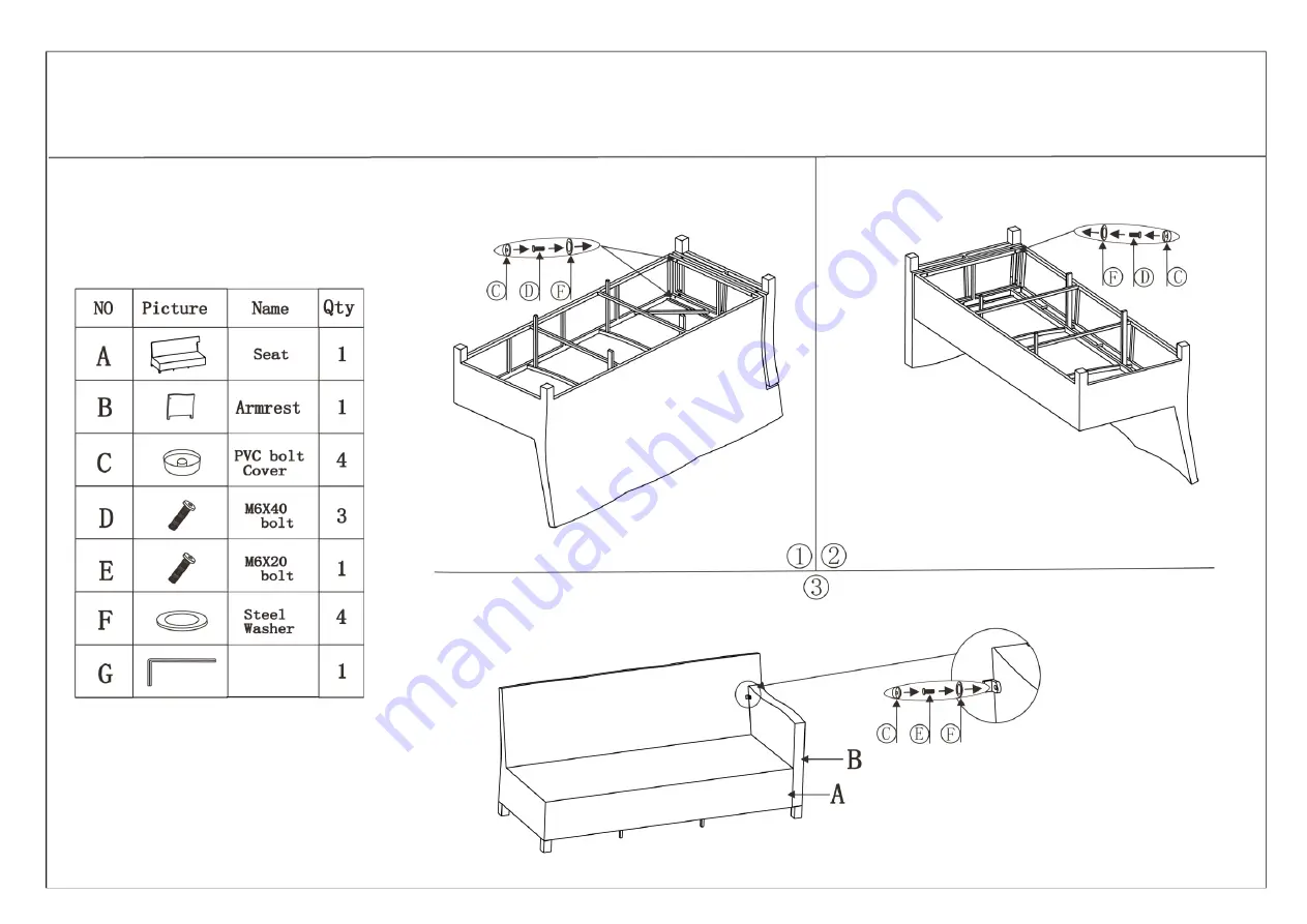 supremo LEISURE Barcelona Modular Dining Set Скачать руководство пользователя страница 2