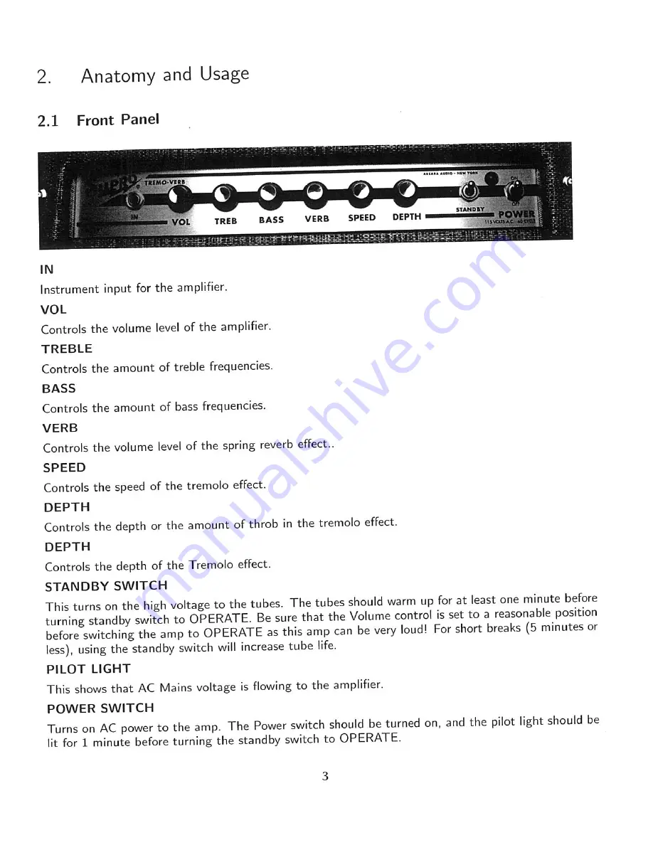 SUPRO 1622RT TREMO-VERB Скачать руководство пользователя страница 4