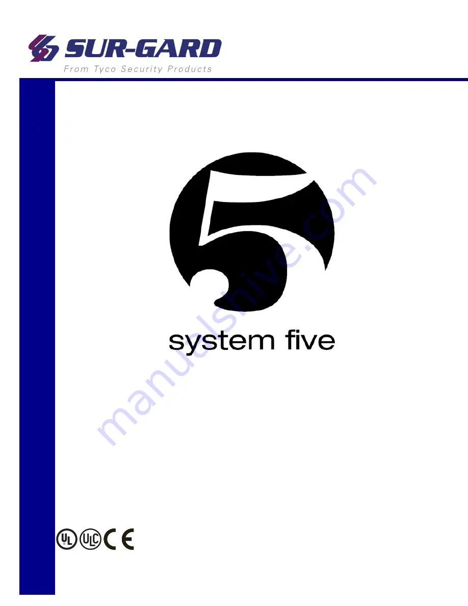 Sur-Gard System Five Скачать руководство пользователя страница 1