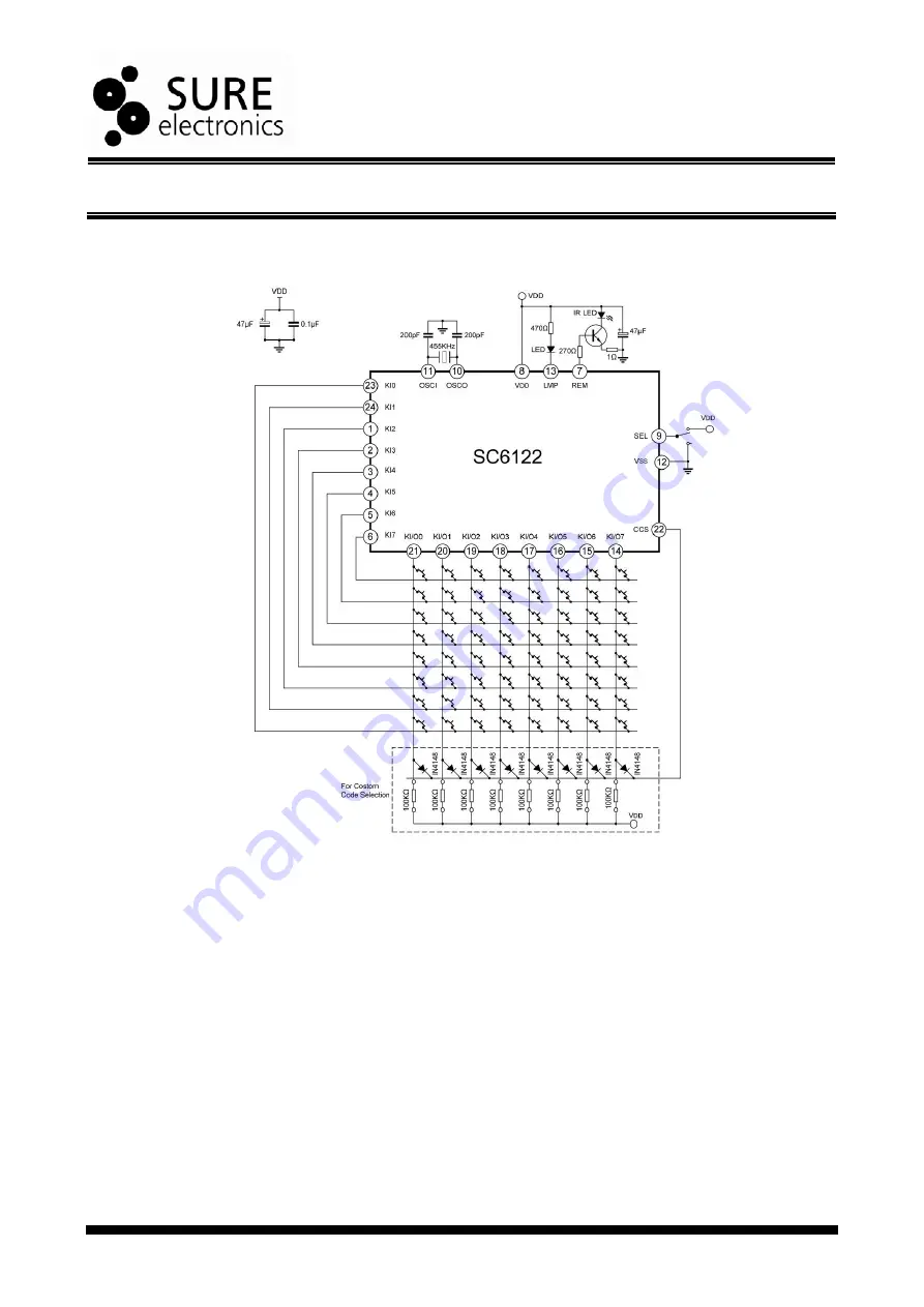 Sure Electronics 7-key user-definable infrared remote control Скачать руководство пользователя страница 8