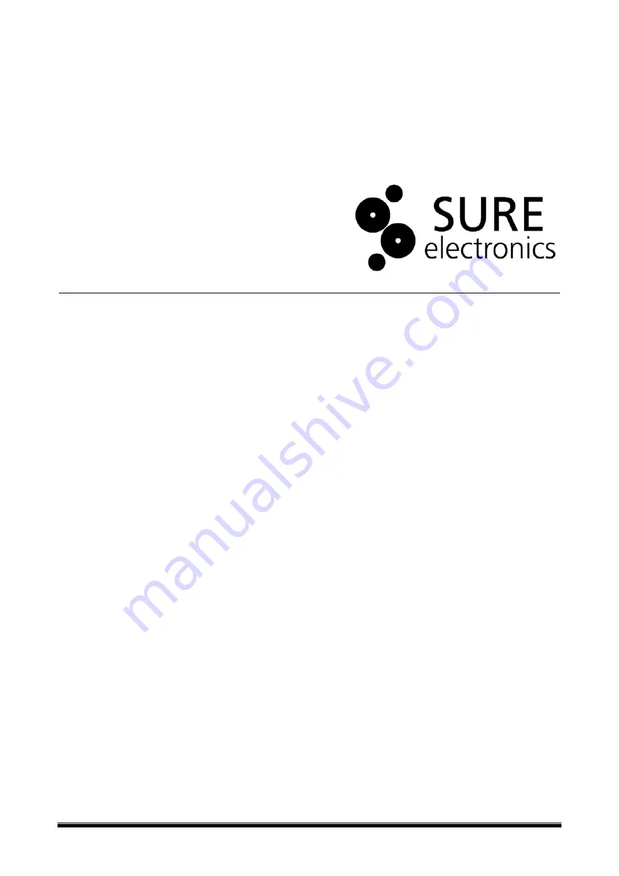 Sure Electronics PAM8803 User Manual Download Page 1