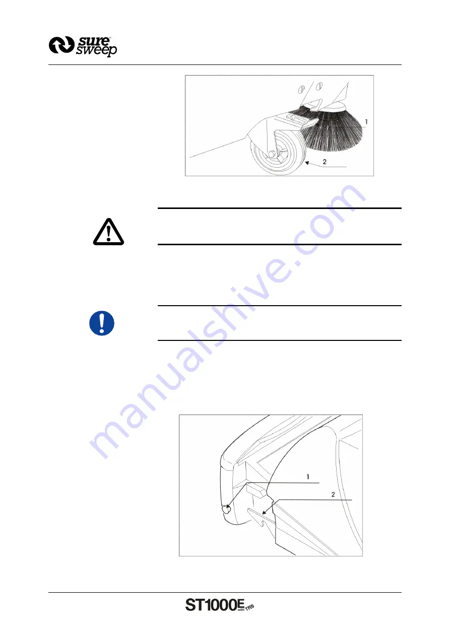 Sure Sweep ST1000E with TRS Скачать руководство пользователя страница 15