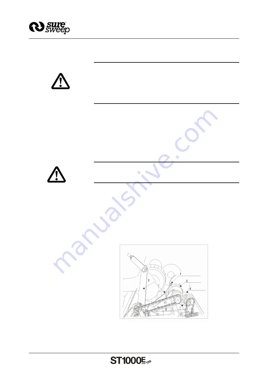 Sure Sweep ST1000E with TRS Operating Manual Download Page 27