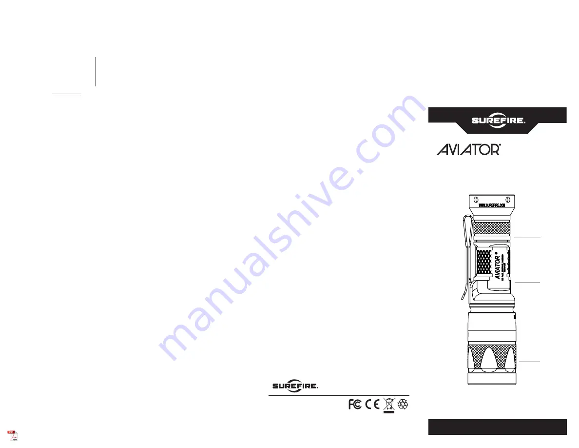 Surefire AVIATOR-RD Скачать руководство пользователя страница 1