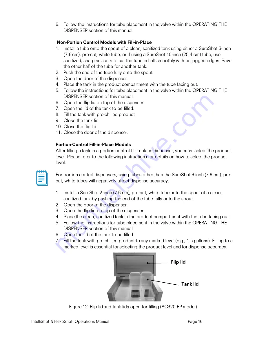 SureShot AC110 Operation Manual Download Page 16