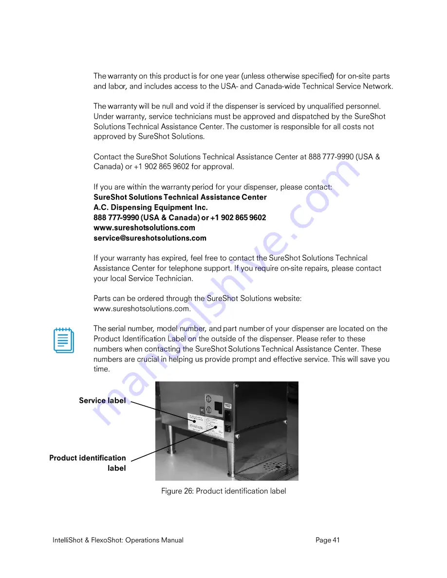 SureShot AC110 Operation Manual Download Page 41