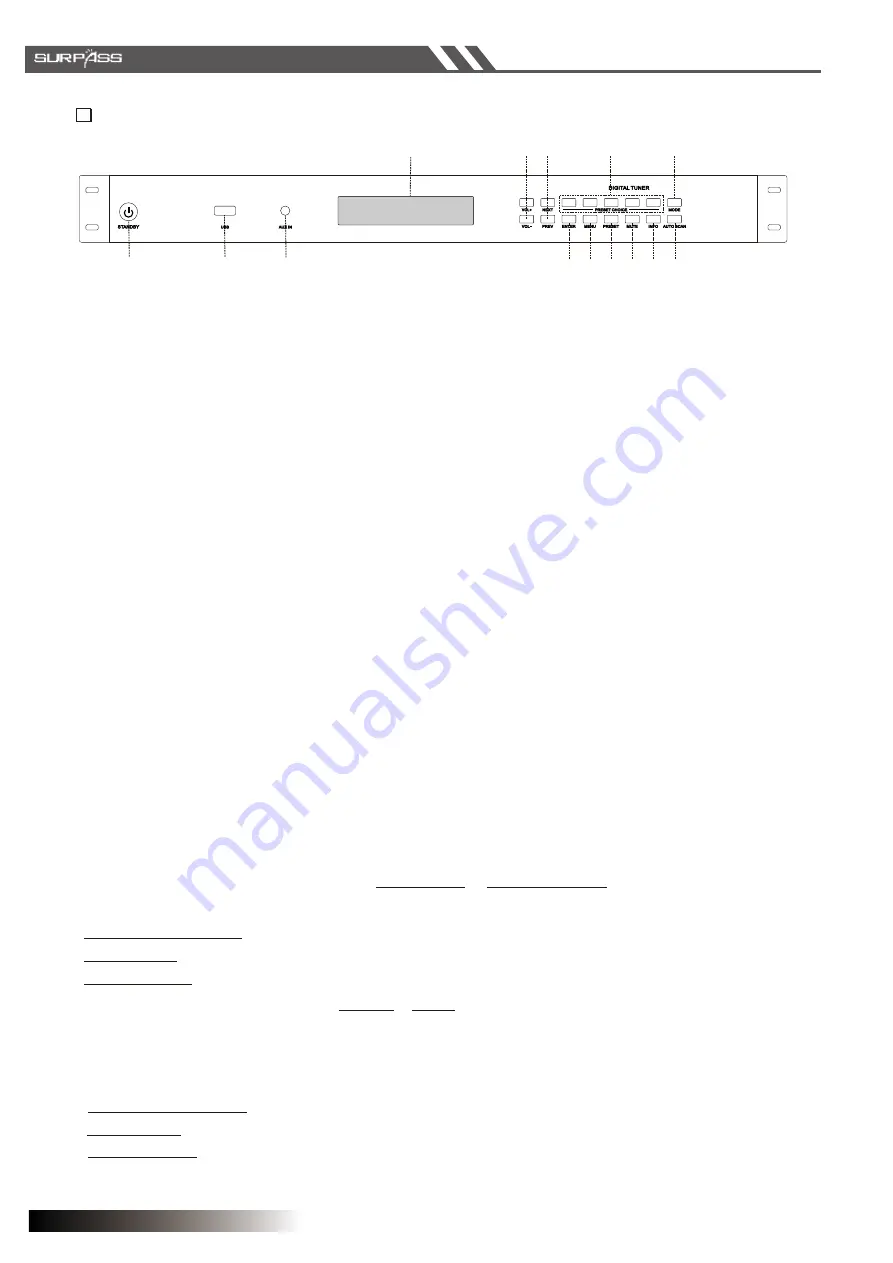 Surpass AUDIO SOURCE Series User Manual Download Page 6