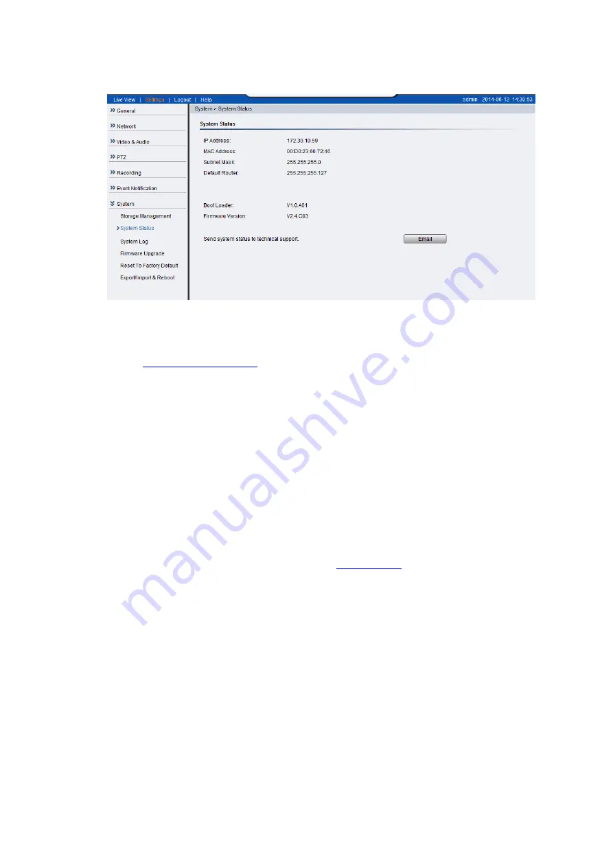 Surveon CAM12 Series User Manual Download Page 108