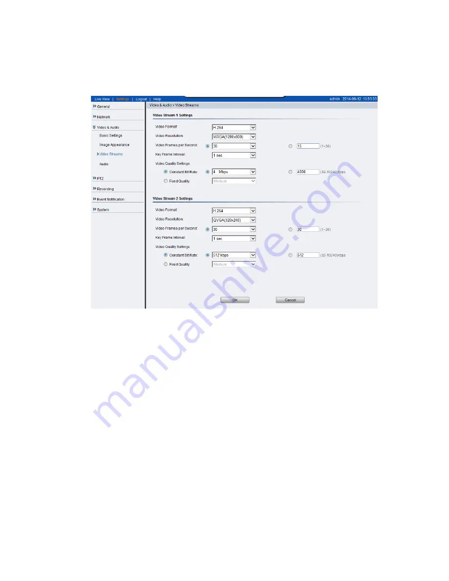 Surveon CAM1200 User Manual Download Page 70