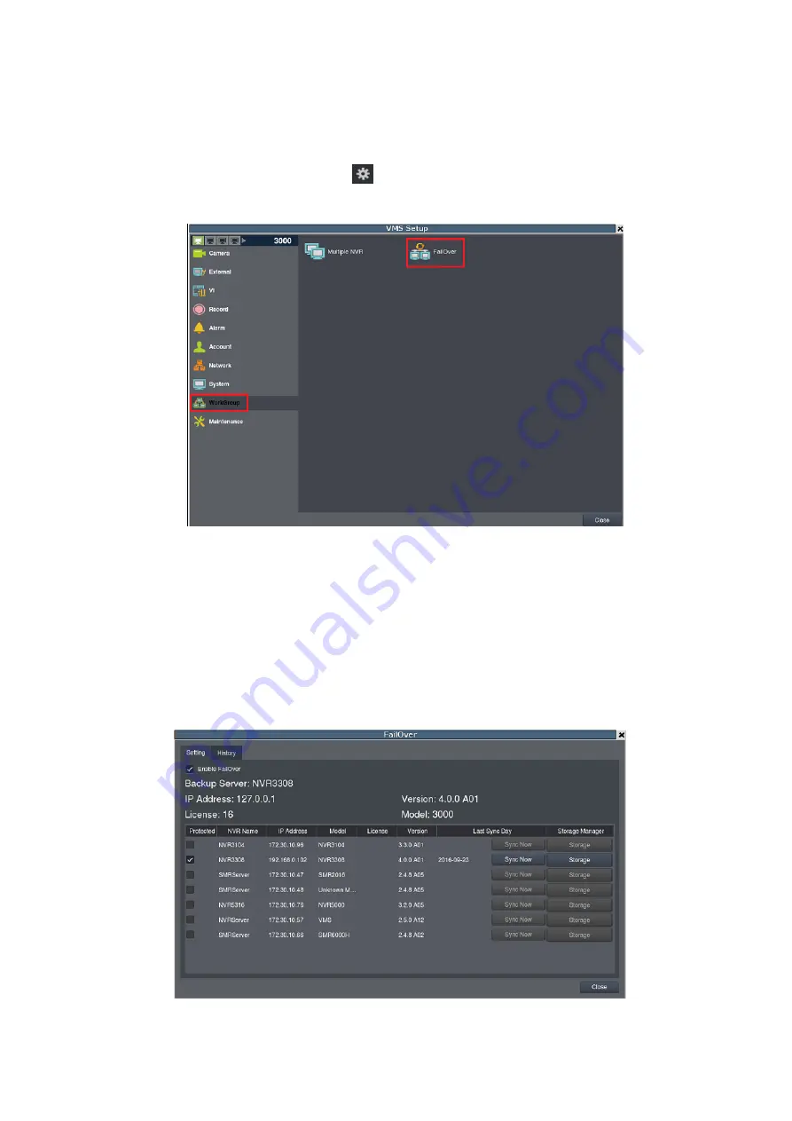 Surveon NVR7312(2U) User Manual Download Page 221