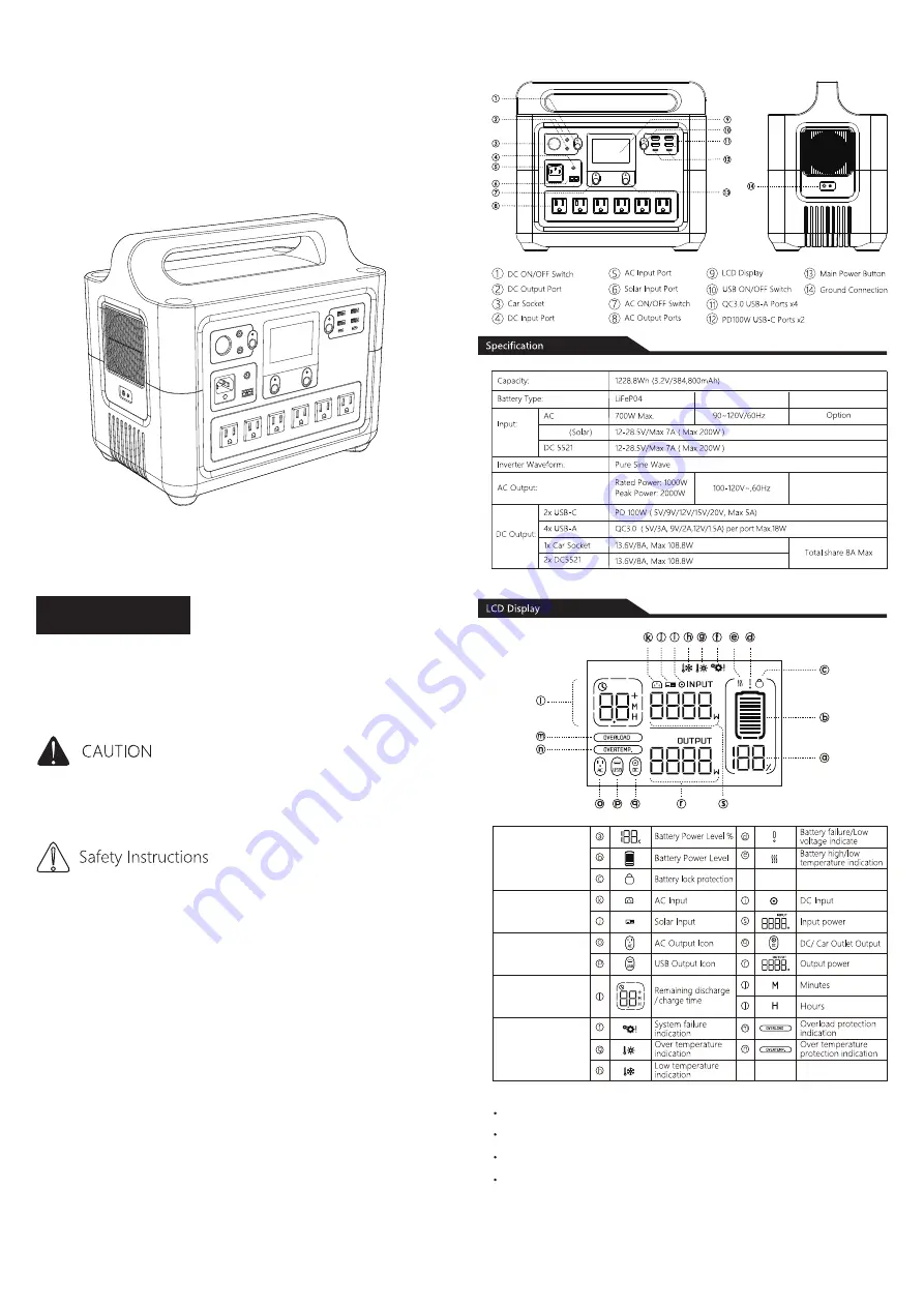 Survivor GP-183-BLU User Manual Download Page 1