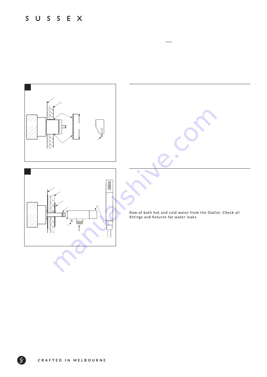 Sussex Suba Series Installation Manual Download Page 1