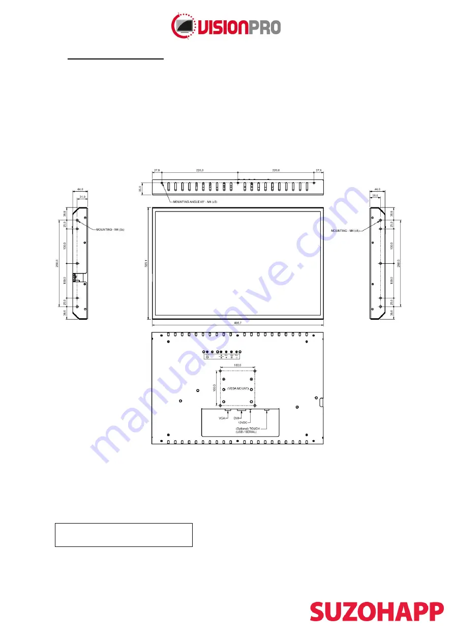 Suzohapp Vision Pro 150TFT 2214 Series Скачать руководство пользователя страница 9