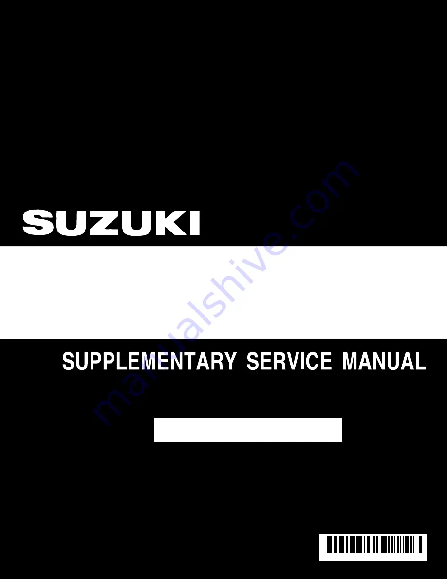 Suzuki 2003 SV1000SK3 Service Manual Download Page 1