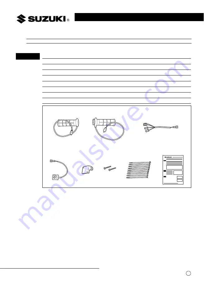 Suzuki 57100-2181 Series Installation Instructions Manual Download Page 81