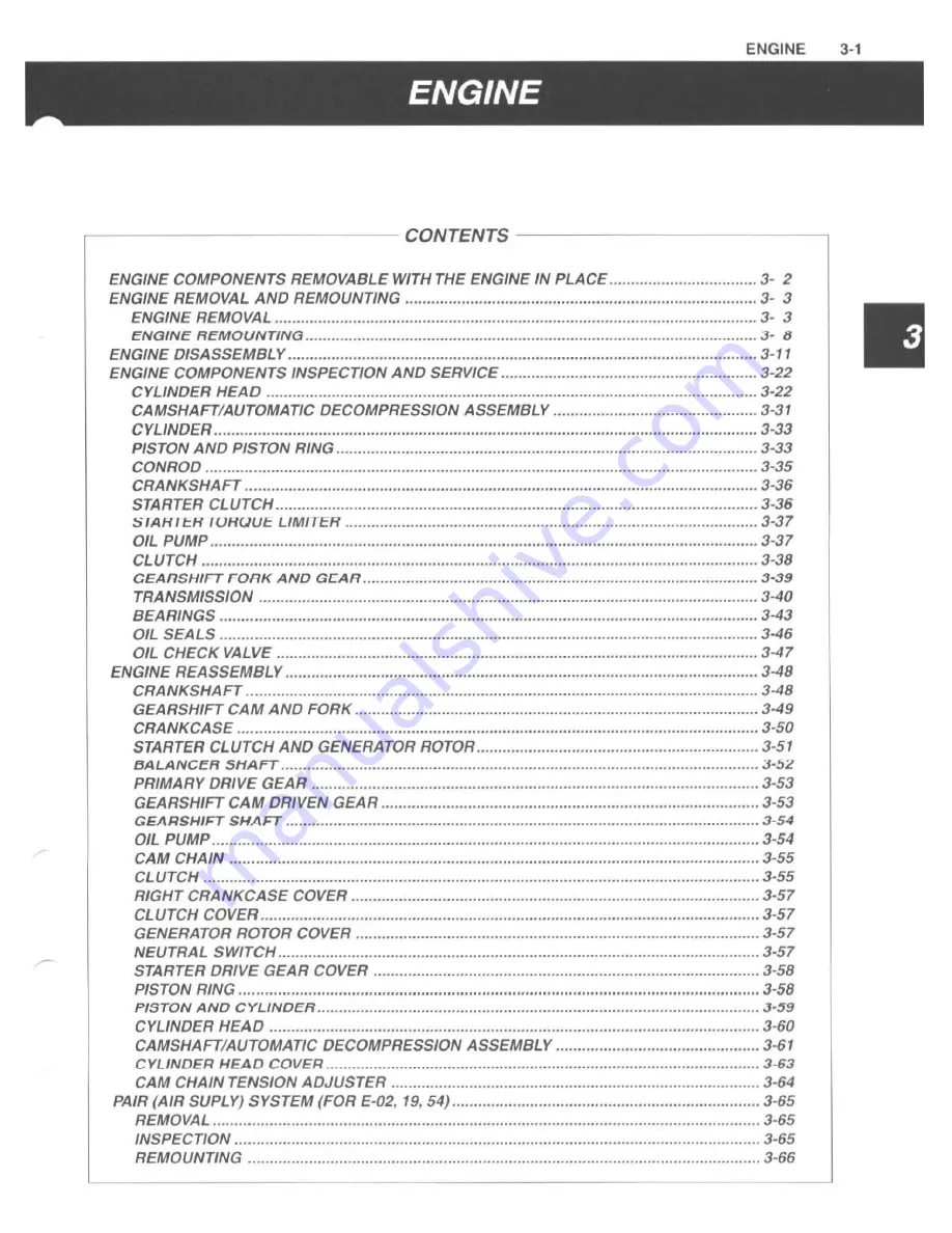 Suzuki drz 400 2000 Service Manual Download Page 42