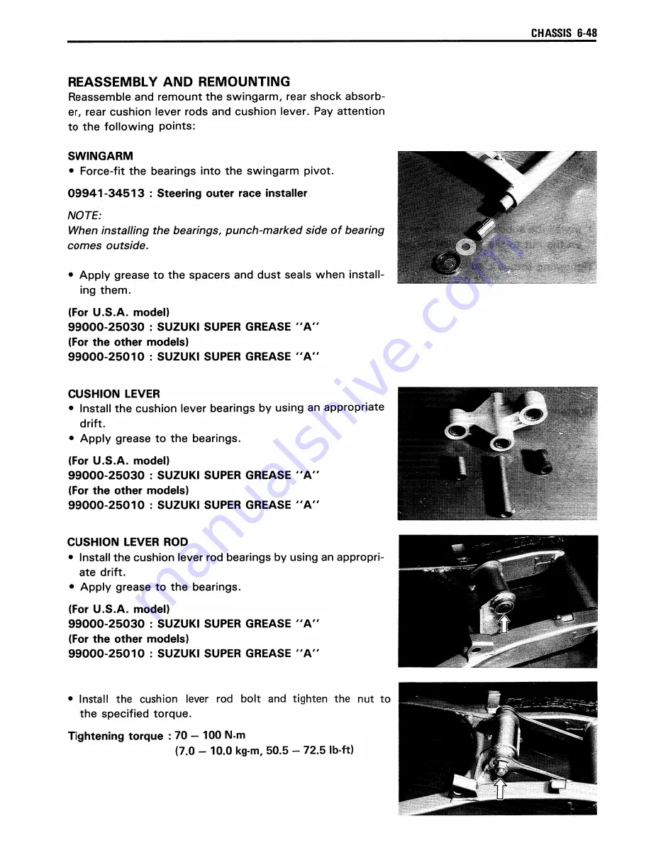 Suzuki GS500E Service Manual Download Page 184