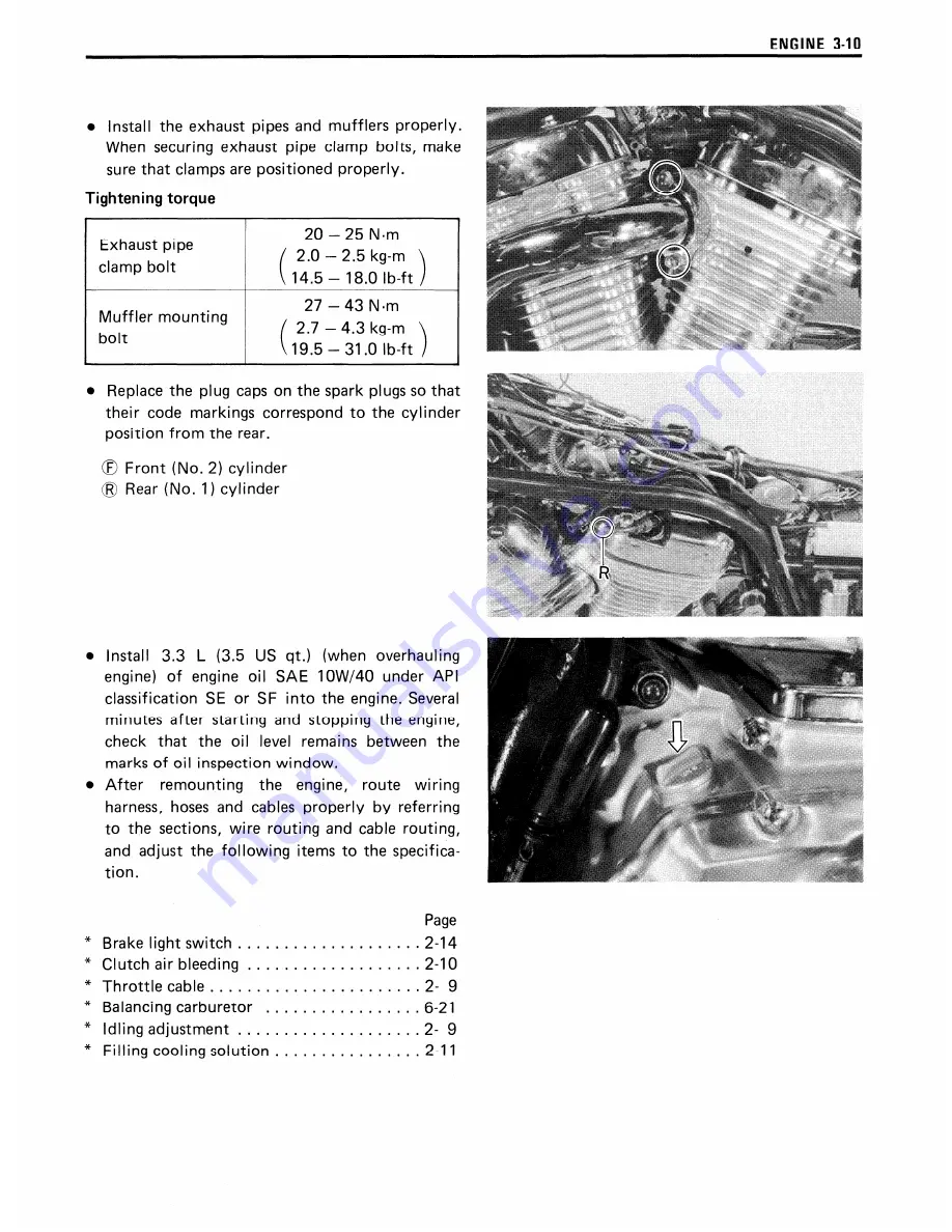 Suzuki Intruder VS700 Service Manual Download Page 43