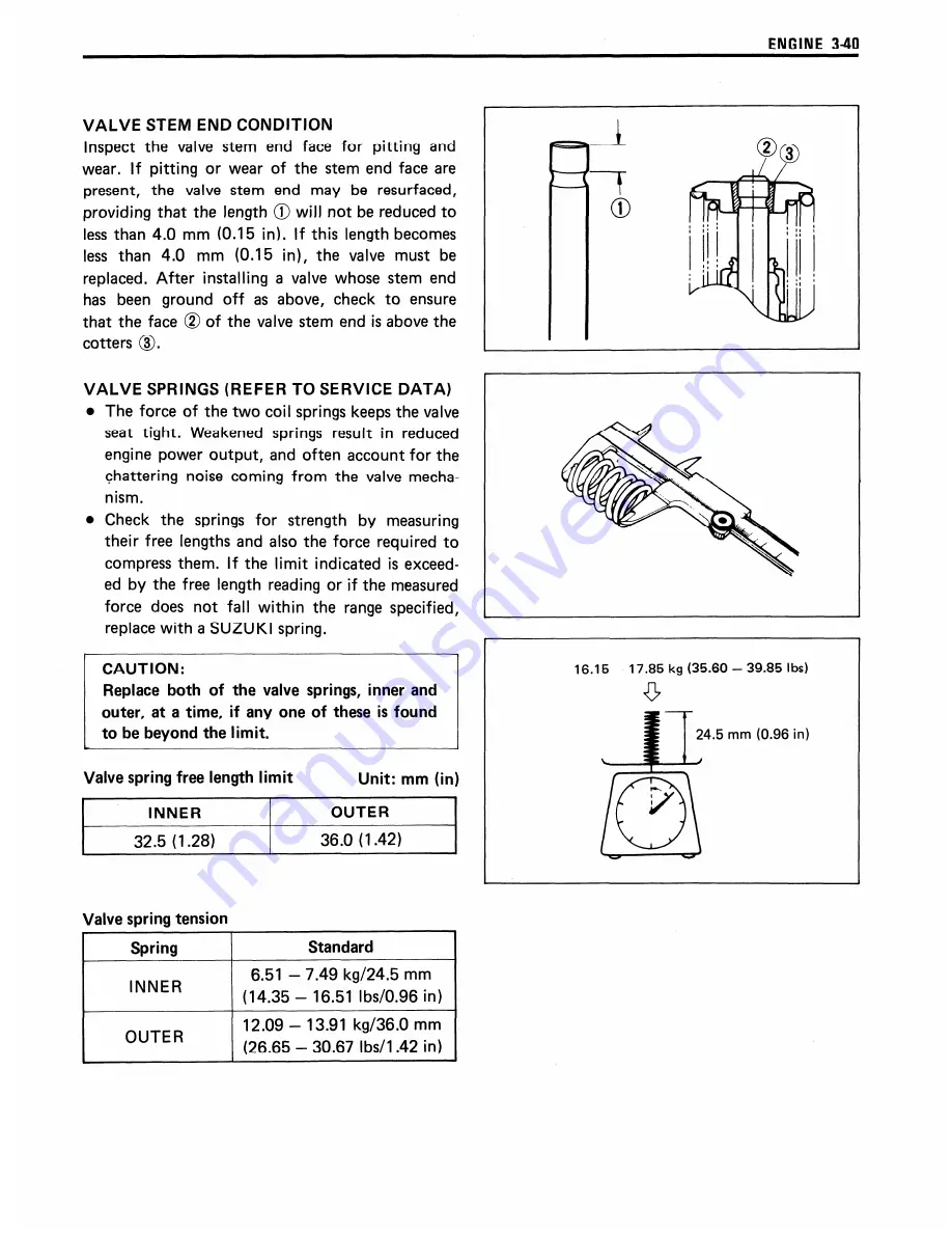 Suzuki Intruder VS700 Service Manual Download Page 73