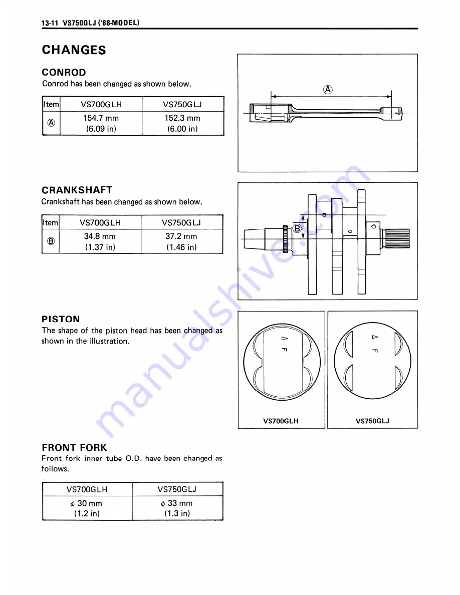 Suzuki Intruder VS700 Service Manual Download Page 329