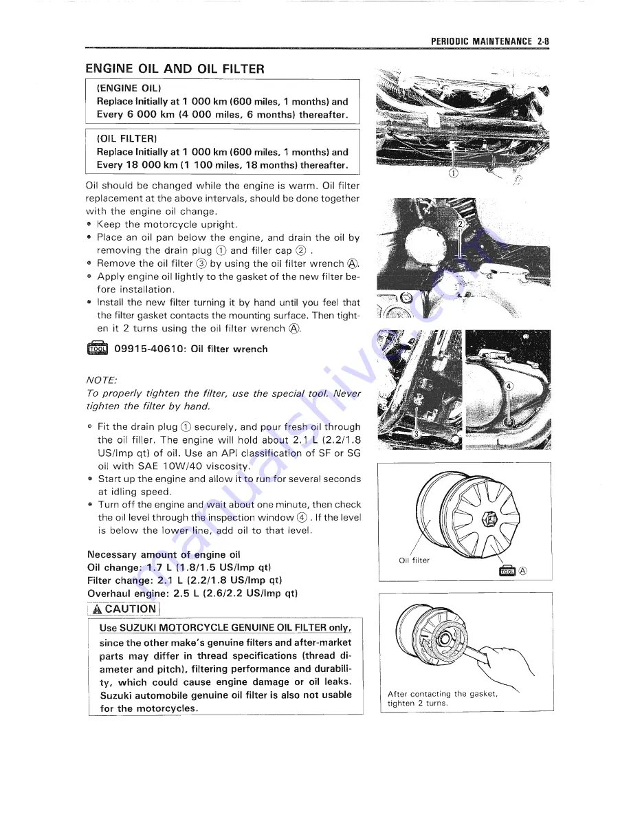 Suzuki Intruder VZ800 Скачать руководство пользователя страница 22