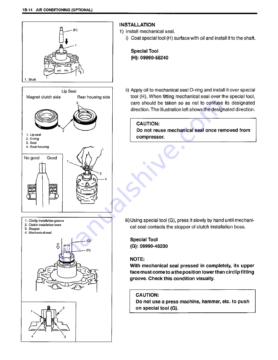 Suzuki SY419 Supplementary Service Manual Download Page 30