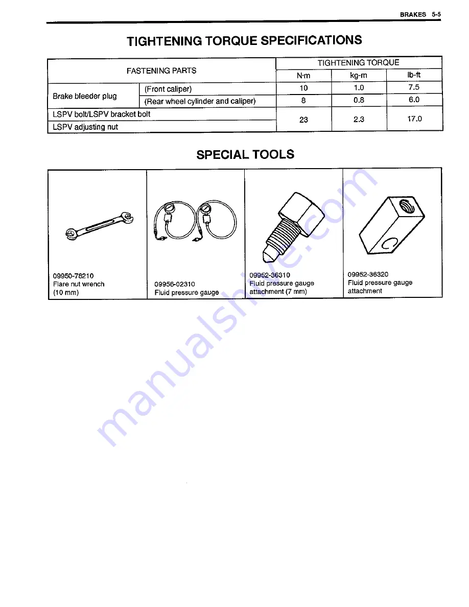 Suzuki SY419 Supplementary Service Manual Download Page 46