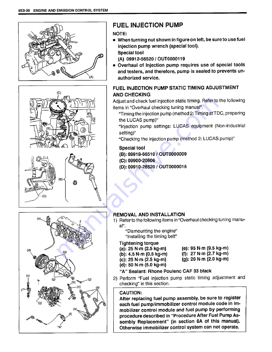 Suzuki SY419 Скачать руководство пользователя страница 110