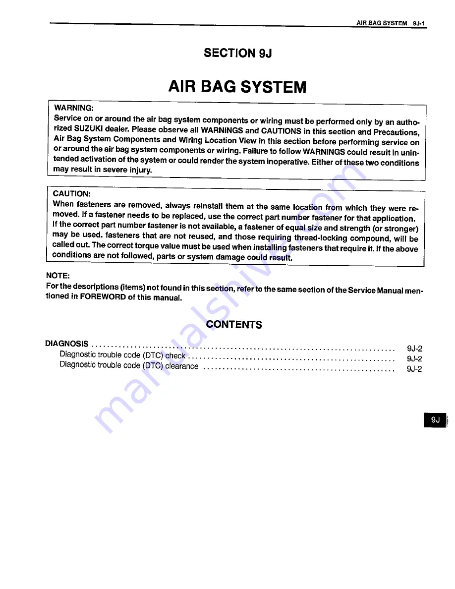 Suzuki SY419 Supplementary Service Manual Download Page 204