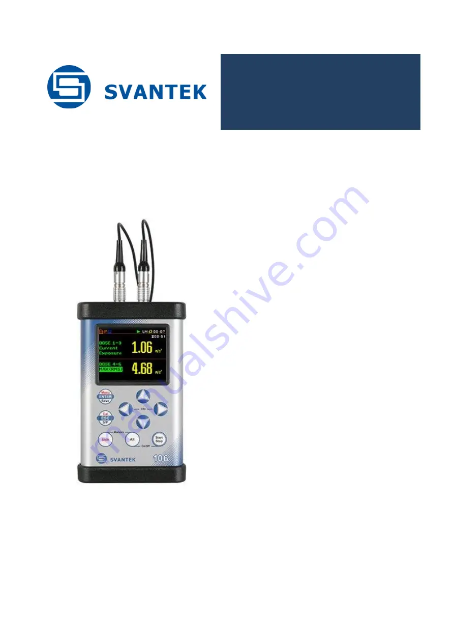 Svantek SV 106A User Manual Download Page 1