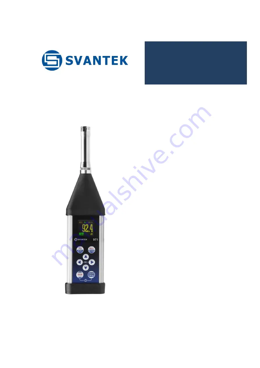 Svantek SV 971A User Manual Download Page 1