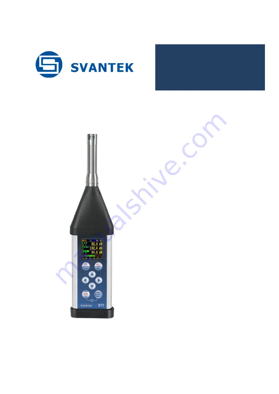 Svantek SVAN 971 Скачать руководство пользователя страница 1