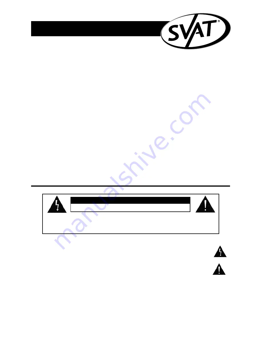 SVAT ClearVu 1202 Instruction Manual Download Page 12