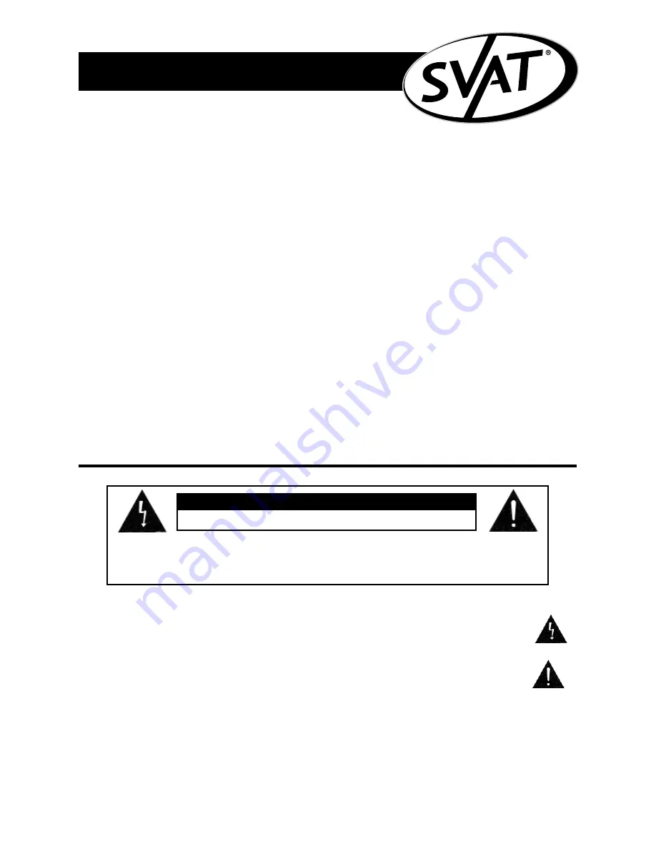 SVAT ClearVu Q1404 Instruction Manual Download Page 18