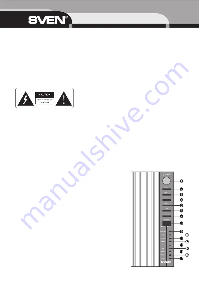 Sven SPS-860 Скачать руководство пользователя страница 4