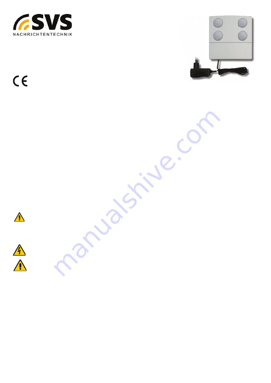 SVS 01295.96 Operating Instructions Manual Download Page 1