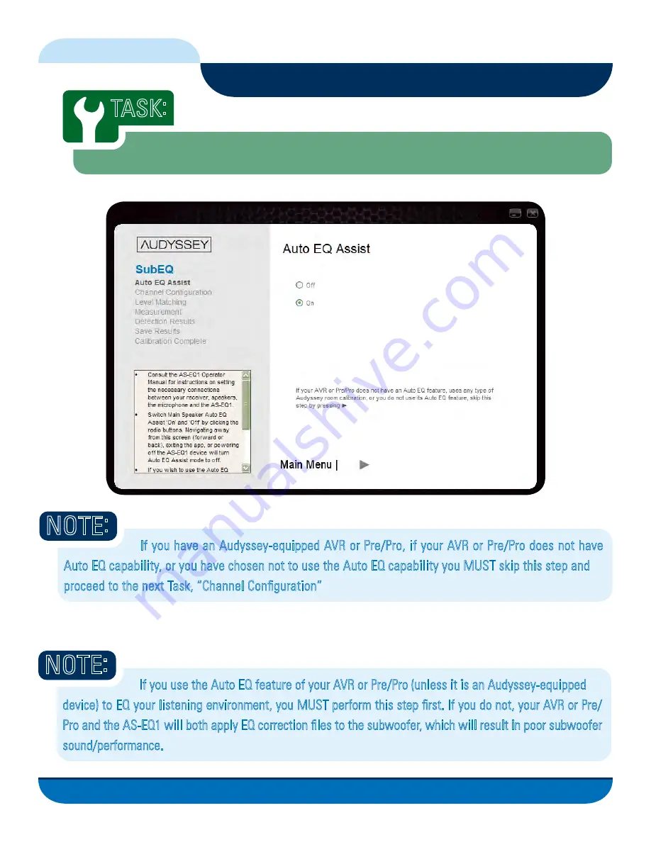 SVS AS-EQ1 Operator'S Manual Download Page 14