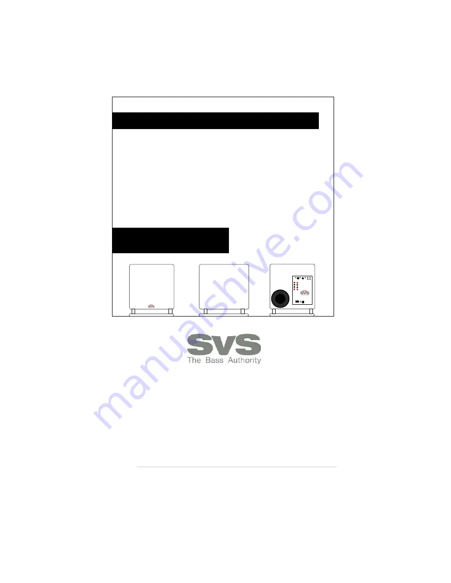 SVS PB1-ISD Owner'S Manual Download Page 1