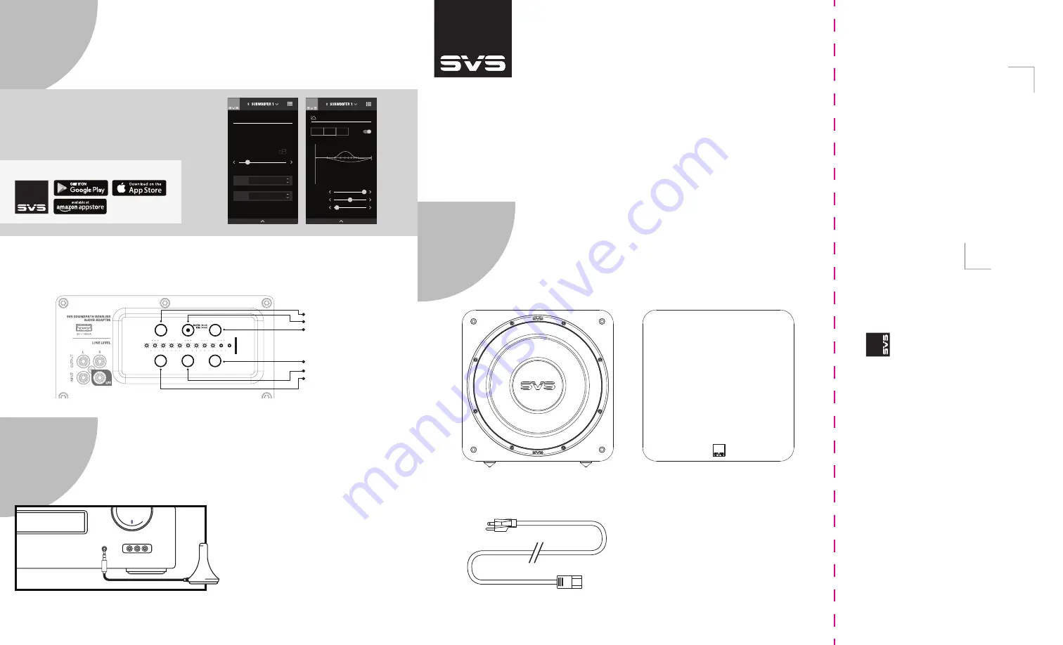 SVS SB-1000 Pro Quick Start Manual Download Page 1