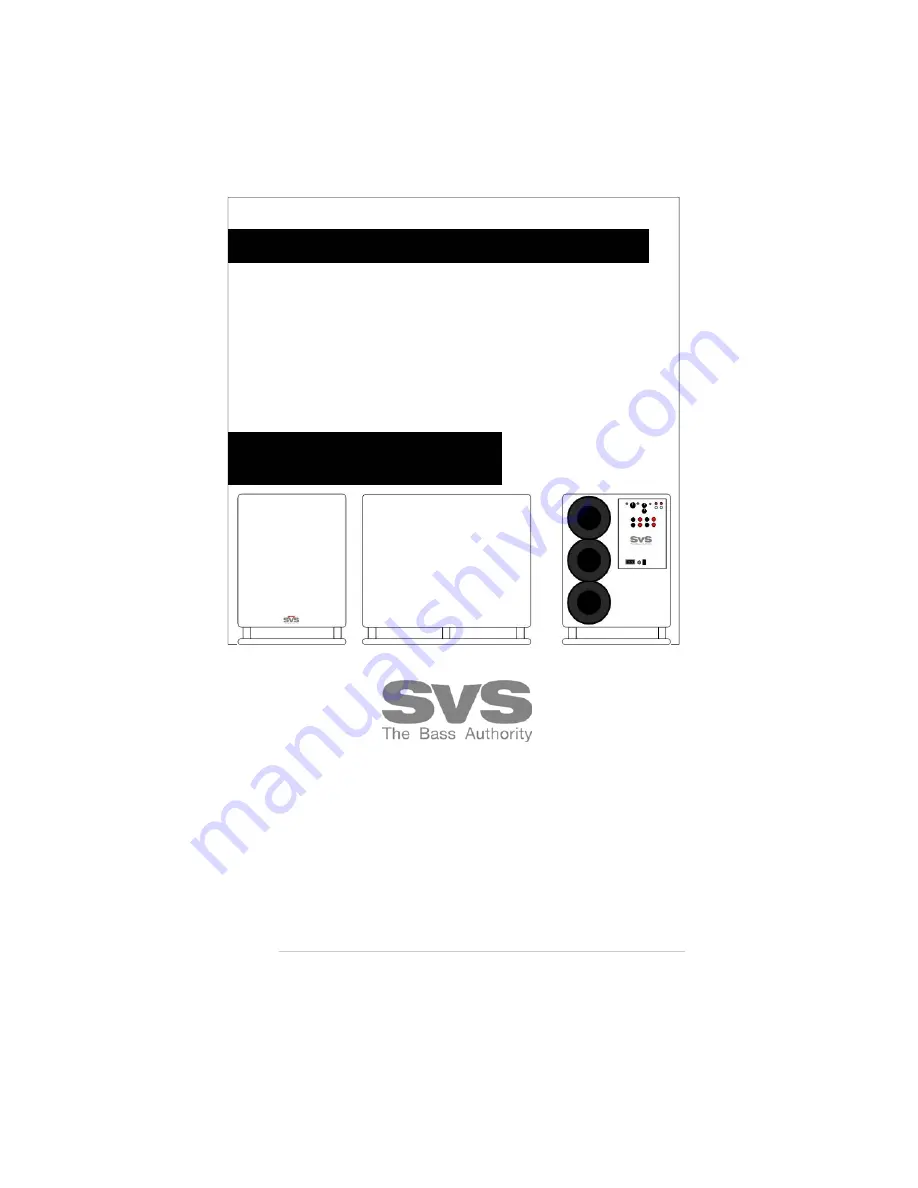 SVS SVS PB2-Ultra Owner'S Manual Download Page 1