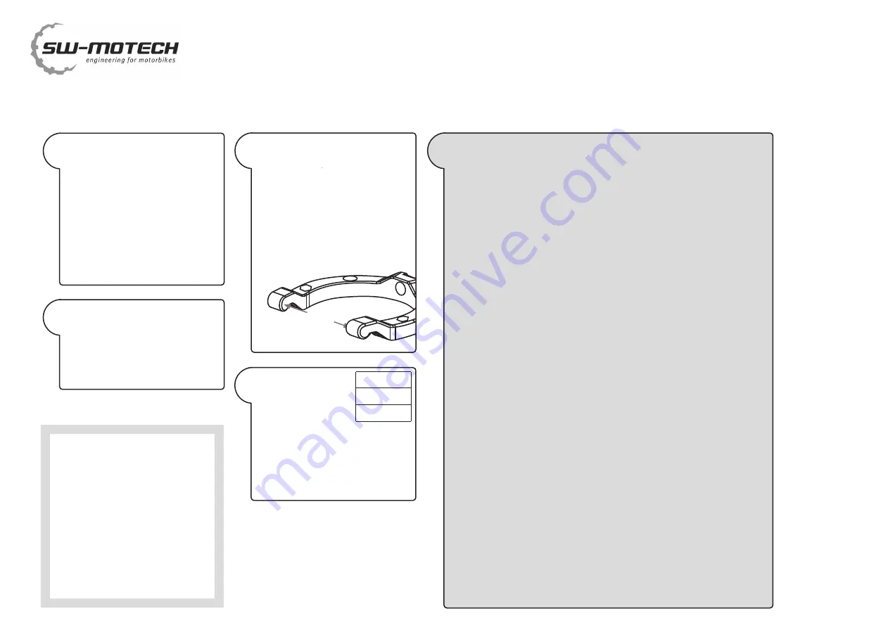 SW-Motech QUICK-LOCK TRE.00.475.116 Скачать руководство пользователя страница 1