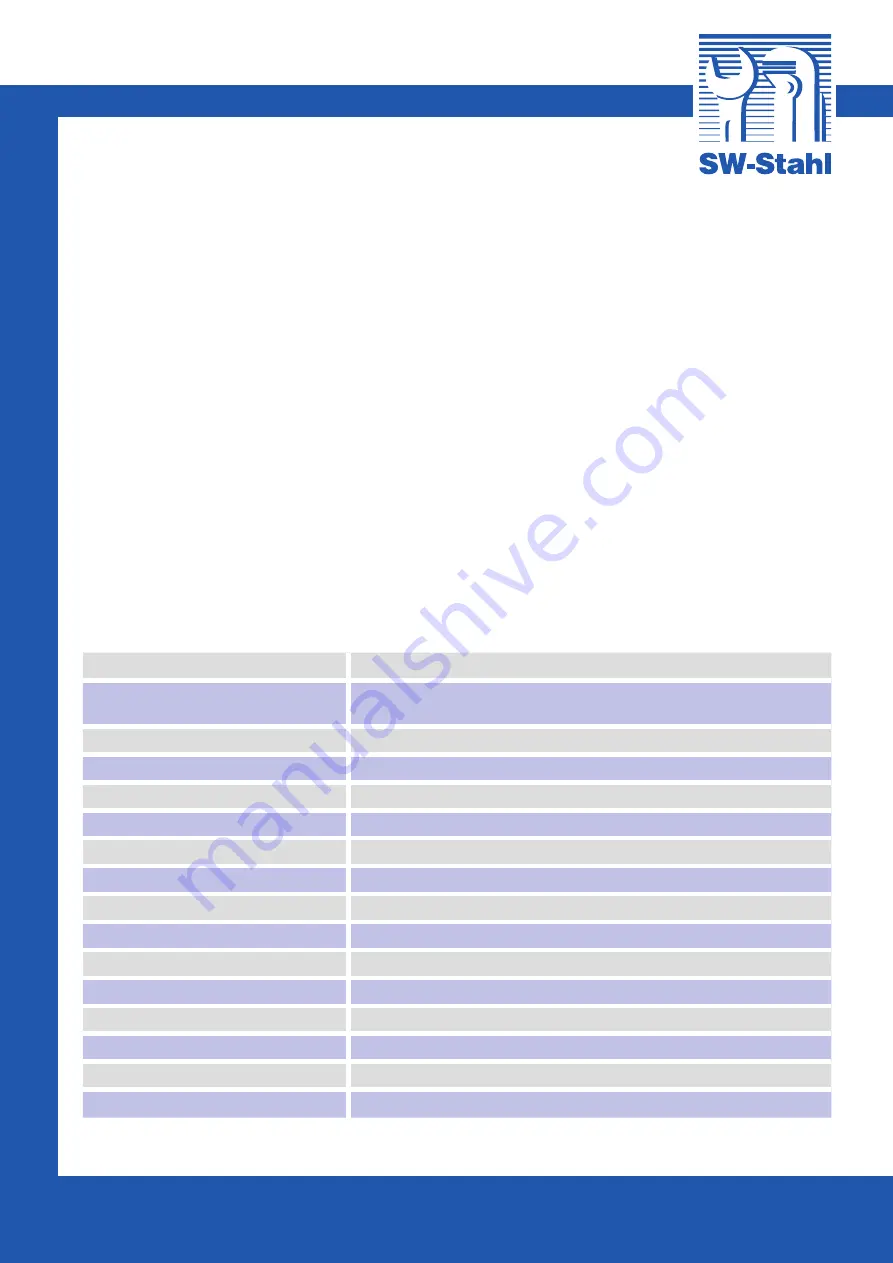 SW-Stahl 03914L Instruction Manual Download Page 2