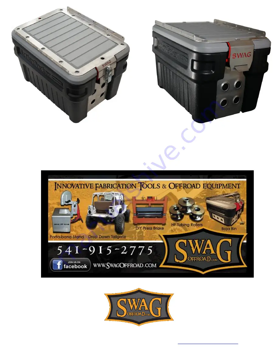 SWAG Baja Bin Quick Start Manual Download Page 2