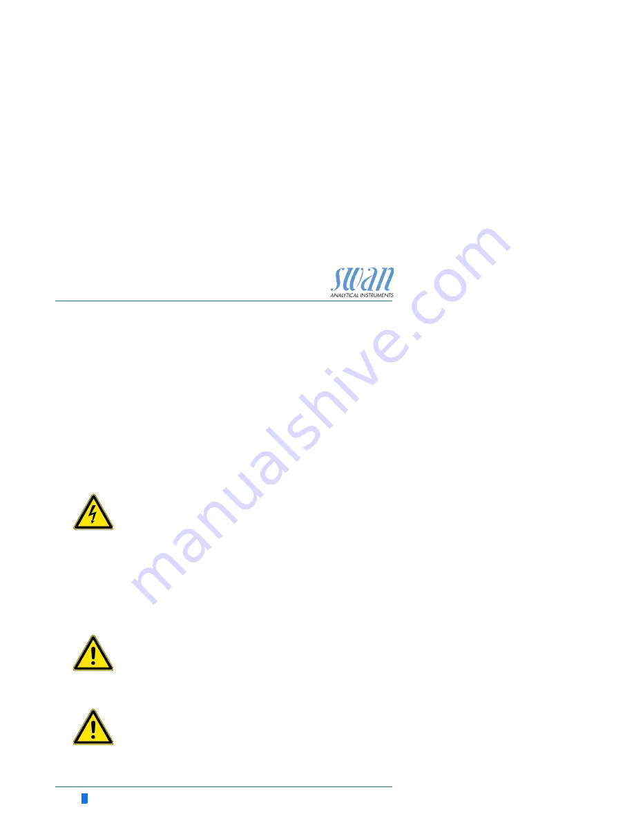 Swan Analytical Instruments AMI INSPECTOR Conductivity Operator'S Manual Download Page 8