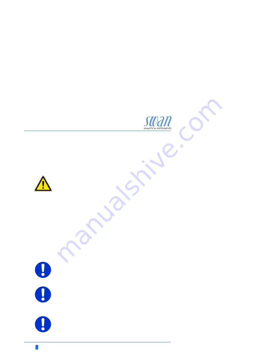 Swan Analytical Instruments AMI INSPECTOR Conductivity Скачать руководство пользователя страница 20