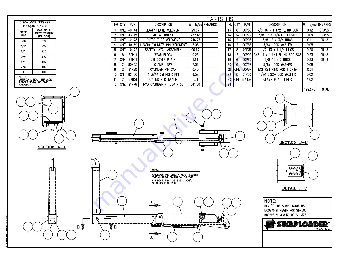 swaploader SL-505 Скачать руководство пользователя страница 98