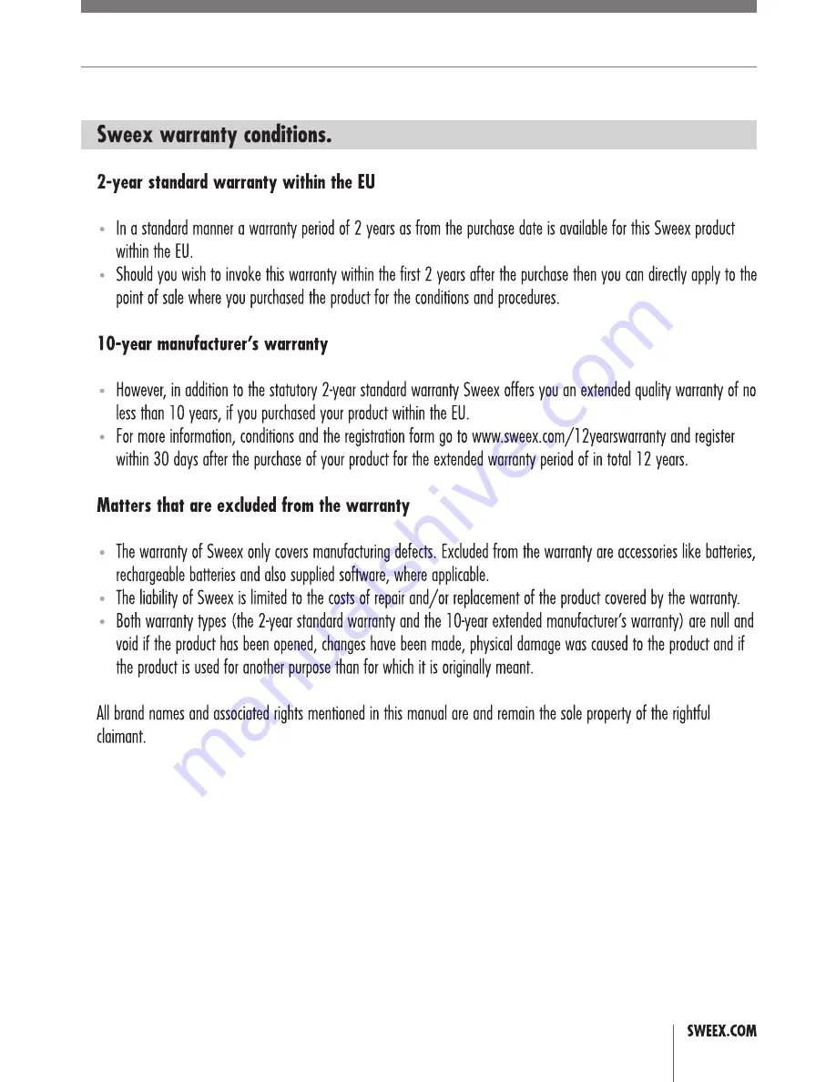 SWEEX MM020 Manual Download Page 4