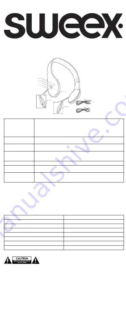 SWEEX SWBTHS100BL User Manual Download Page 1